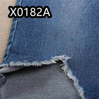 10Oz TR Algodón Poliéster Spandex Tela vaquera Sombra azul oscuro