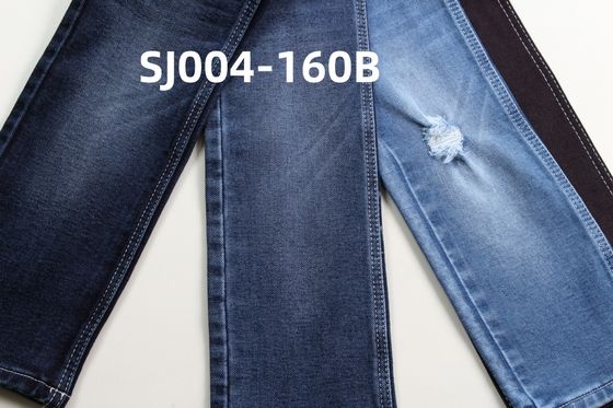 Buen precio 12 onzas de tejido de denim de color azul oscuro para jeans. en línea
