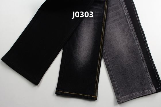 Buen precio 11 Oz Super Stretch Tejido negro de denim para jeans en línea