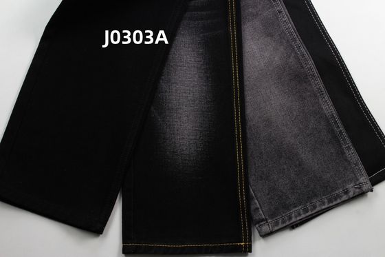 Buen precio Venta caliente 11.5 Oz Sulfuro Negro Tejido rígido de denim para jeans en línea