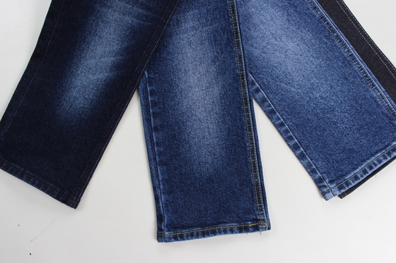 2024 de venta caliente 12,5 oz azul oscuro de extensión tejido de denim tejido para jeans