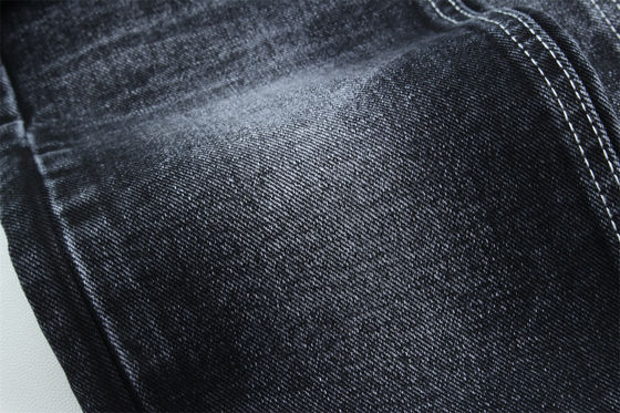 Buen precio 14 oz precio competitivo Tejido de denim negro para hombre Jeans o chaqueta Negro trasero de alta calidad para jeans de marca en línea