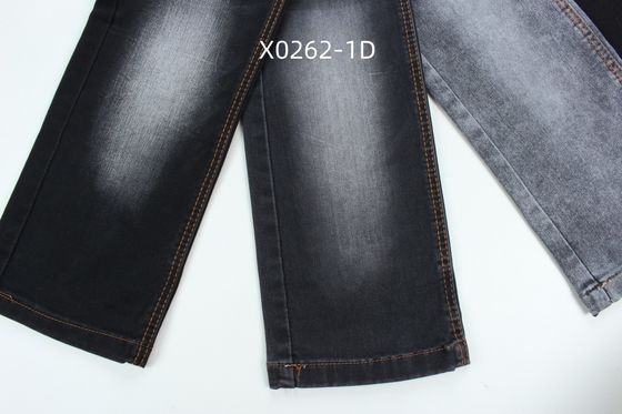 Buen precio 9.6 Oz Negro Alto Estiramiento Satén Tejido de Denim Para Jeans en línea