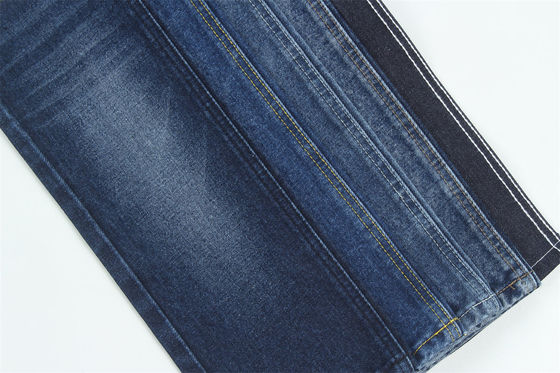 Buen precio Tejido de denim de color azul rígido 100% algodón, hilo reciclado para el trabajador en línea