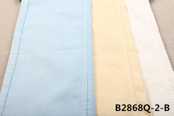7.6OZ PFD algodón poliéster espandéx tejido blanco de denim para mujeres jeans