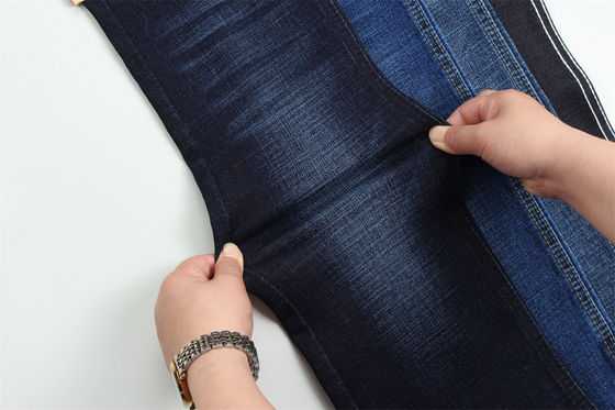 Tela de denim de estiramiento bajo para hombres Jeans Crosshatch Slub