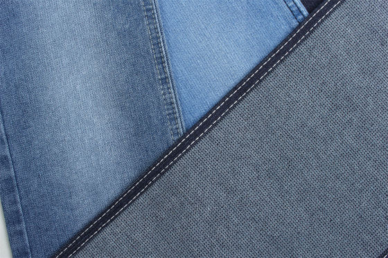 Tejido vaquero elástico Jacquard de 11 onzas, tejido vaquero Dobby Full Lycra para vaqueros