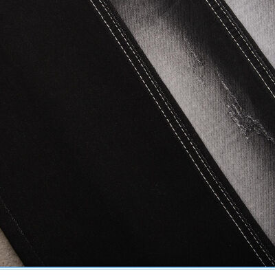 Buen precio Tejidos de denim de color negro y negro con doble recubrimiento en línea