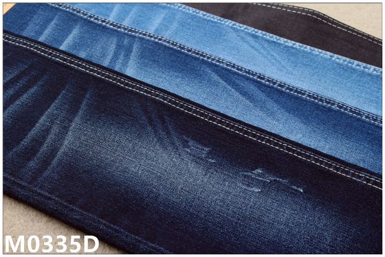 Buen precio reciclaje elástico de la sensación de la mano de Jean Material For Lady Soft del añil oscuro amistoso de 9,5 onzas Eco en línea