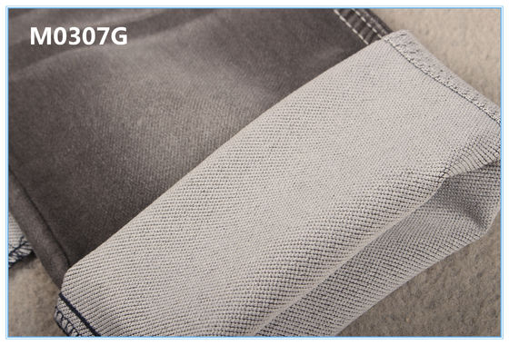 Normal acabado de tejido de denim de punto de 7,5 oz de doble capa de tejido