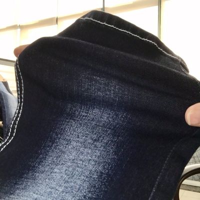 Buen precio Tela ligera 1,5% del jean elastizado de Spandex del poliéster del algodón el 28% del 72% 9,5 onzas en línea
