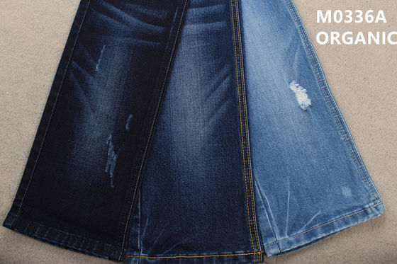 Buen precio tela quebrada del dril de algodón de la tela cruzada del algodón orgánico amistoso de 10.6oz 359gsm Eco en línea