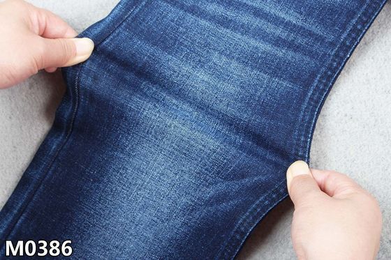 Tela azul marino del dril de algodón de Spandex del poliéster del algodón 10.2Oz con la marca de rayitas cruzadas