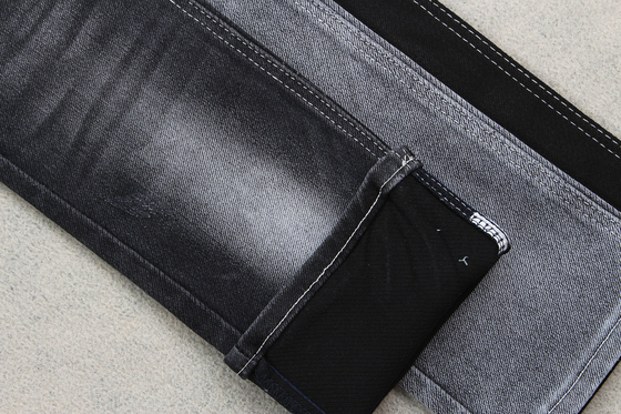 tela del dril de algodón 11Oz con la buena parte trasera del negro del estiramiento para los vaqueros del hombre