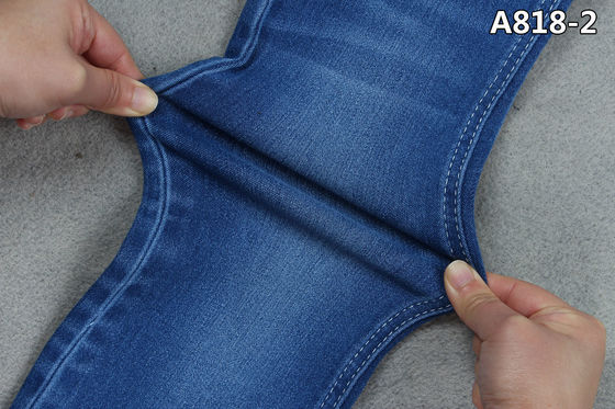 Buen precio 4/1 azul suave del basculador de la tela del dril de algodón del satén + parte trasera negra para los vaqueros de los niños en línea